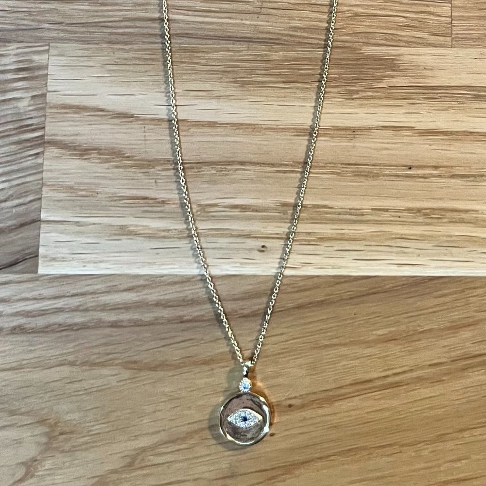 Gorjana Evil Eye Pendant Necklace